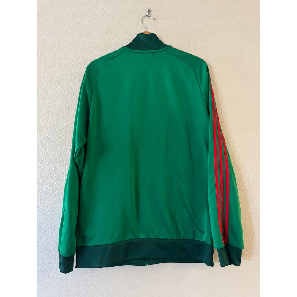 Adidas Mexico Track Jacket Soccer National Team FMF Large Green Red Excellent - Picture 4 of 11
